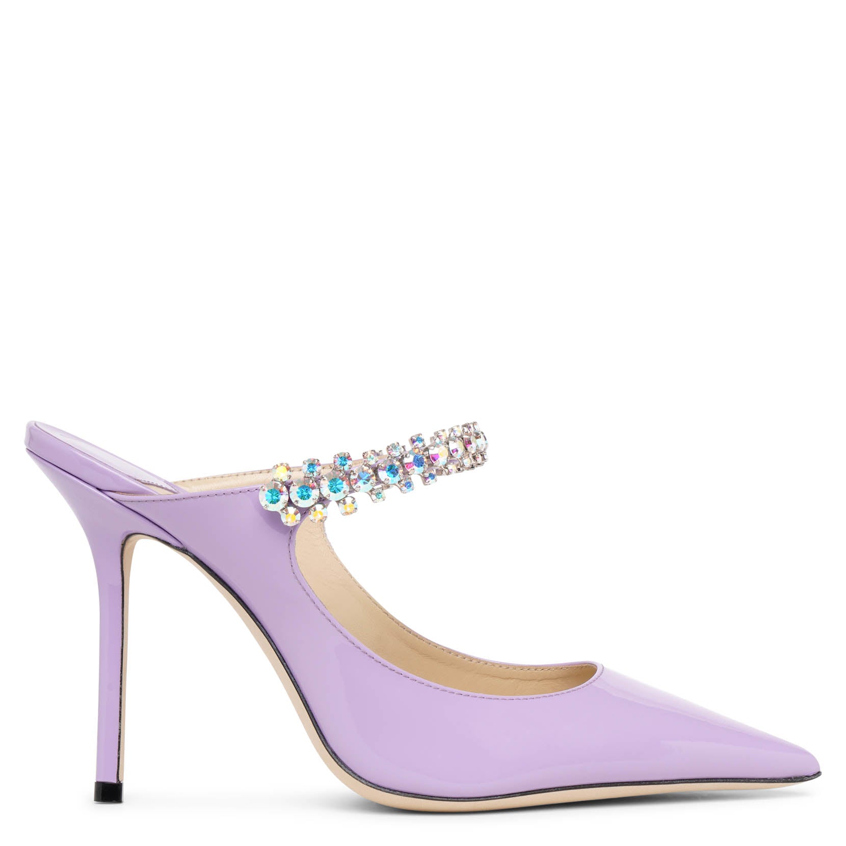 Jimmy Choo | Bing 100 patent lilac mules | Savannahs