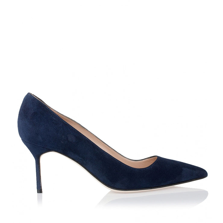 BB 70 navy suede pump