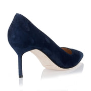 BB 70 navy suede pump