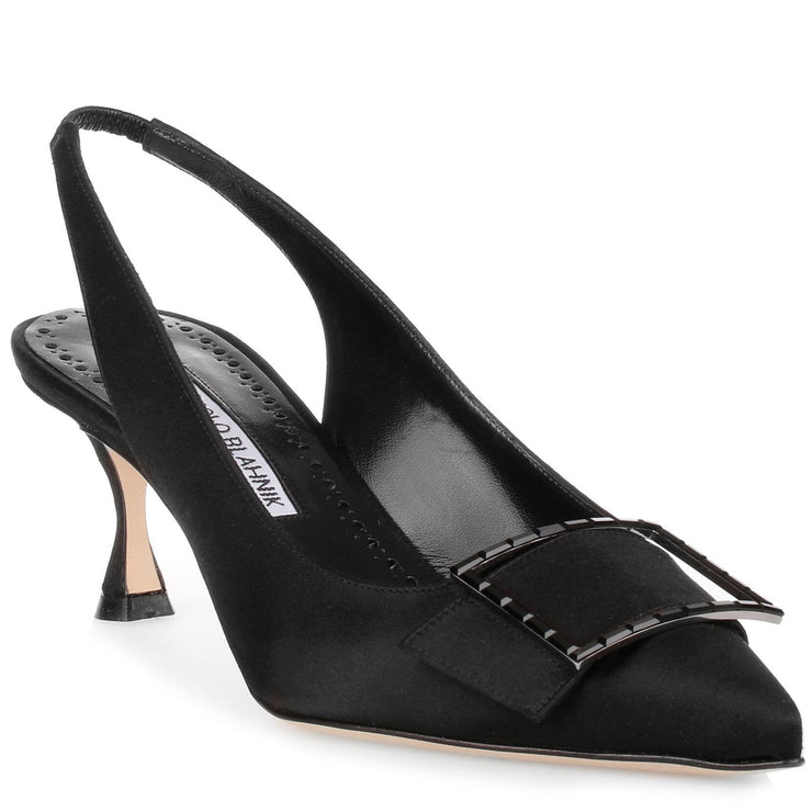 Conchita 50 black satin pump