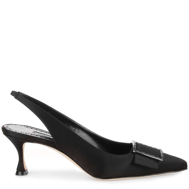 Conchita 50 black satin pump