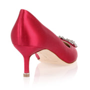 Hangisi 50 cerise satin pump