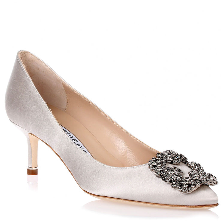 Hangisi 50 light grey satin pump