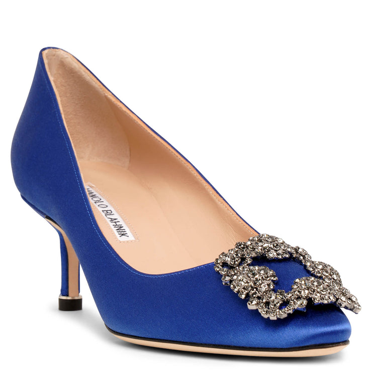 Satin royal blue shoes Clearance