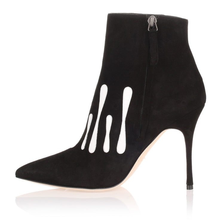 Milocus black suede ankle boot