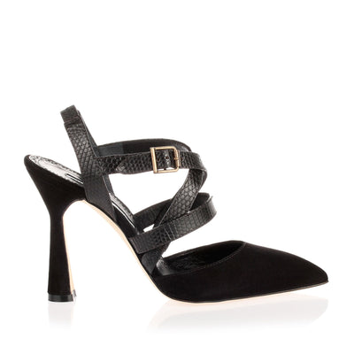 Pitina black strappy sandal