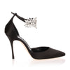 Sicariata black satin pump