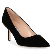 BB70 black velvet pump