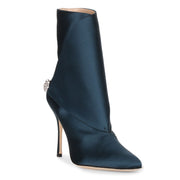 Diazhigri teal satin boot