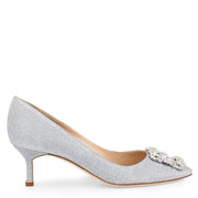 Hangisi 50 notturno silver glitter pumps