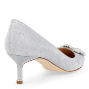 Hangisi 50 notturno silver glitter pumps