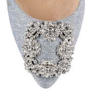 Hangisi 50 notturno silver glitter pumps