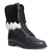 Campcha black leather boots