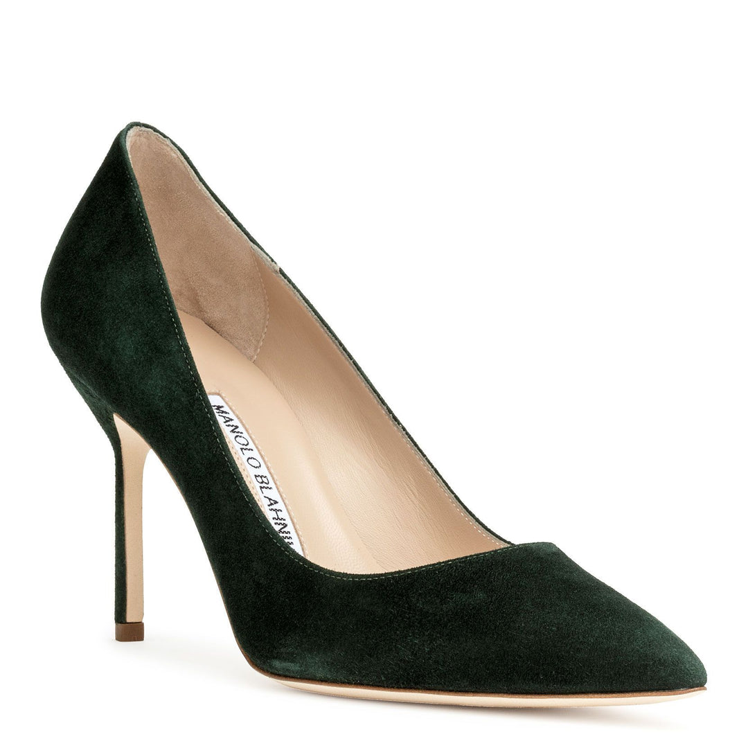 Manolo Blahnik | BB 90 green suede pumps | Savannahs Manolo Blahnik | BB 90 green suede pumps | Savannahs