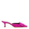 Maysale 50 fuxia suede mules
