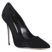 Arecol black suede and mesh pumps