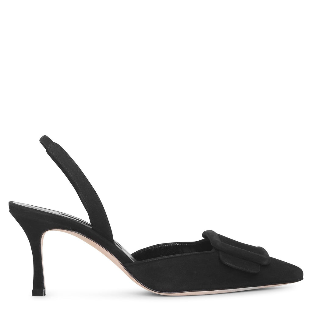 Maysli black suede pumps