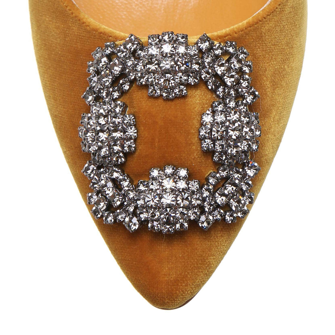 MANOLO BLAHNIK　本革スエード イエローベージュ MB22142S-Manolo-Blahnik-