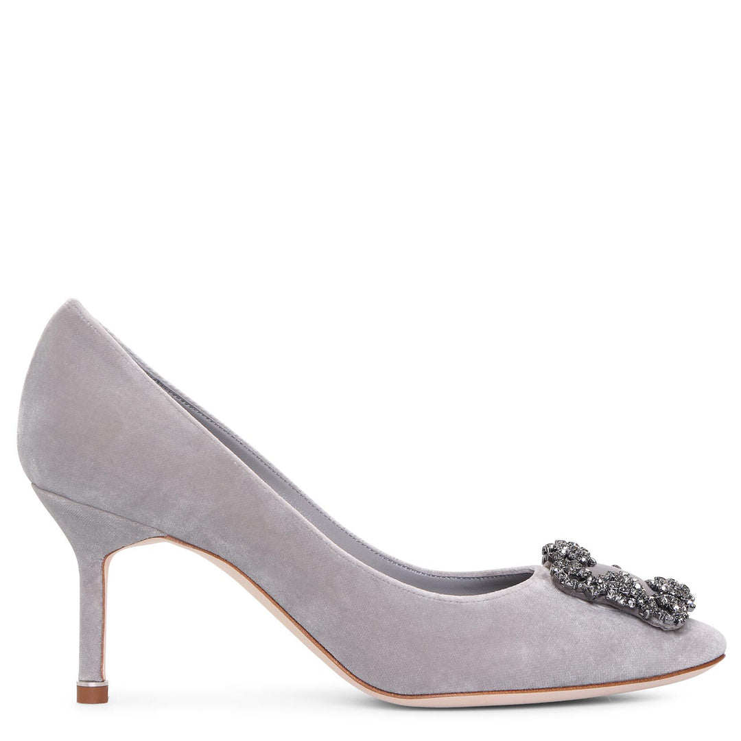 24SS new/Manolo Blahnik ラフィアパンプス Pumps Beige Manolo Blahnik | Hangisi 70 grey velvet pumps | Savannahs