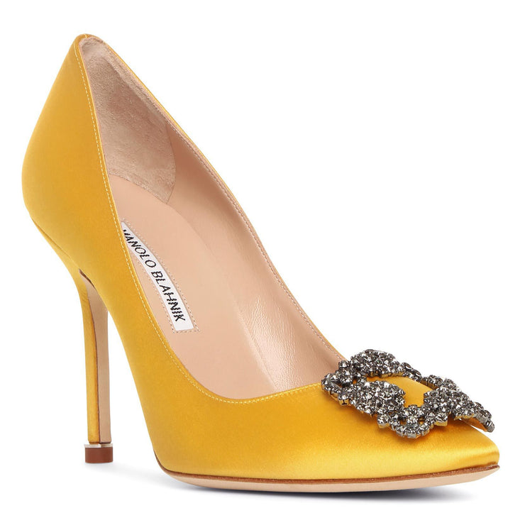 Manolo blahnik yellow shoes Clearance