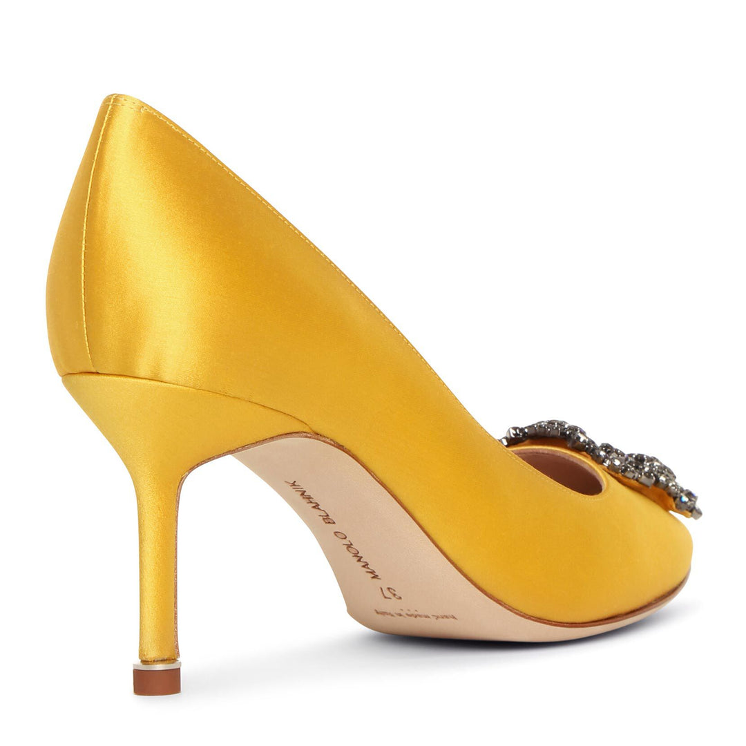 MANOLO BLAHNIK イエロー Hangishi 36.5 パンプス MANOLO BLAHNIK イエロー Hangishi 36.5 パンプス