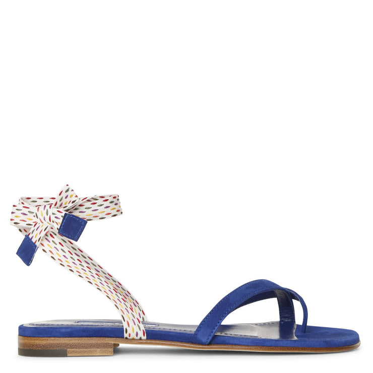 Scallop edge flat sandals with back zip fastening – Miss Mazie
