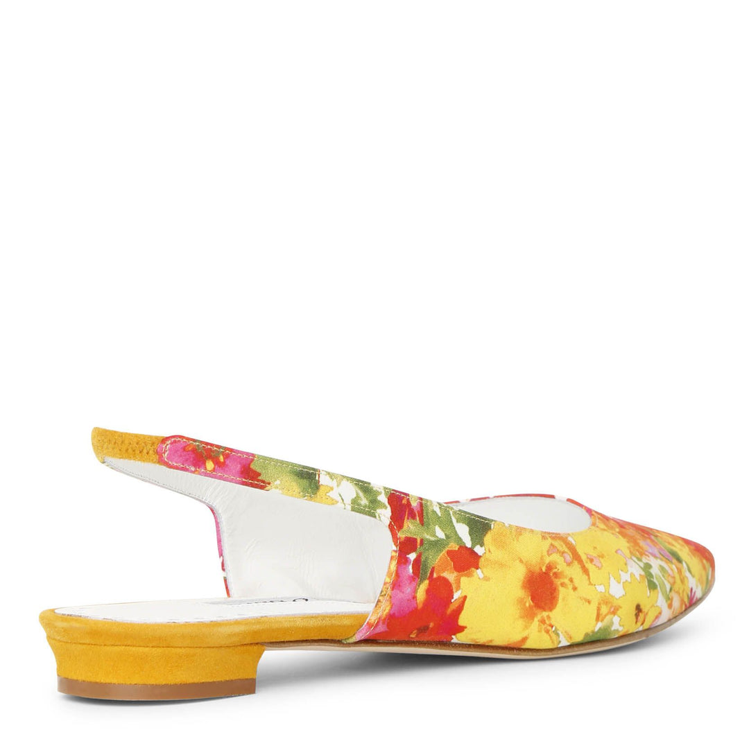 Manolo Blahnik | Allura flat flower slingback flats | Savannahs