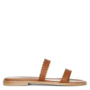 Riesa flat perforated leather slides