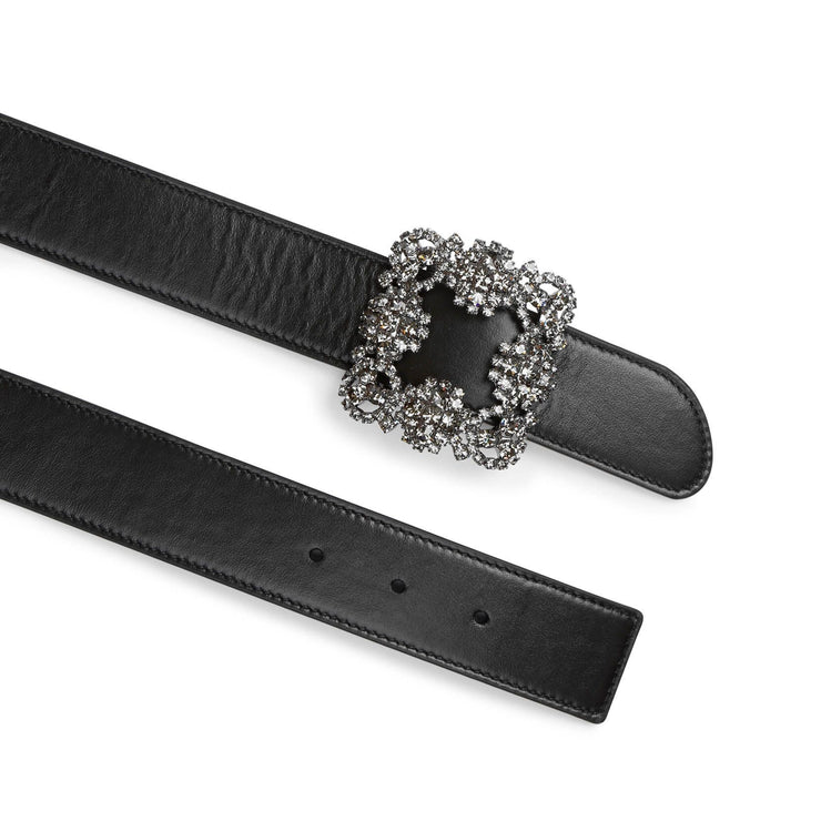 Hangisi black leather 35mm belt