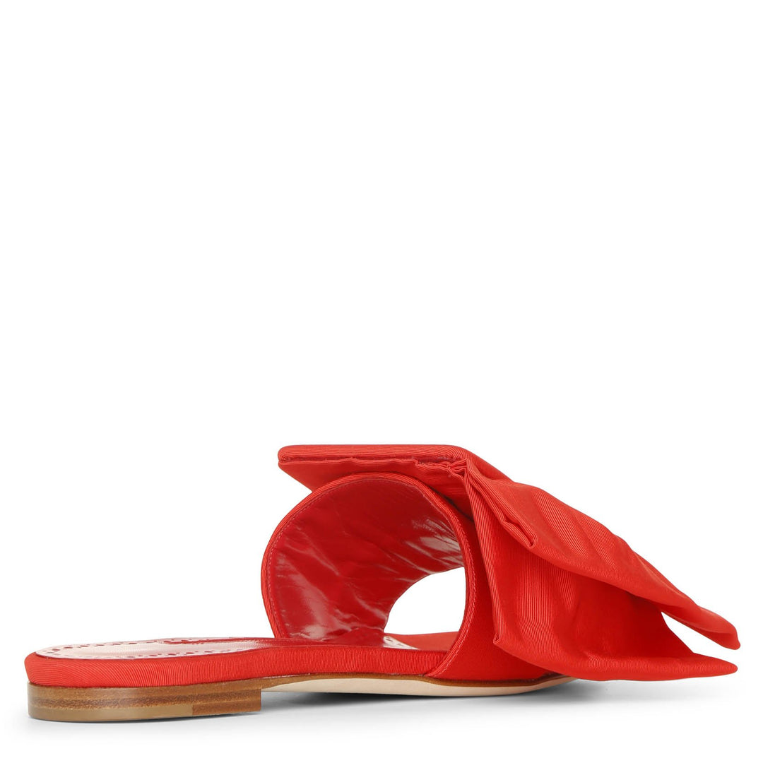 Manolo Blahnik | Flaria flat red slides | Savannahs