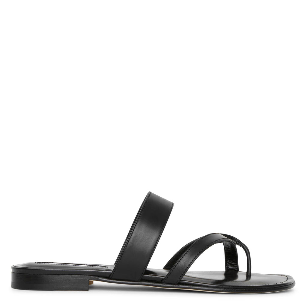 Manolo Blahnik Susa flat leather sandals Savannahs