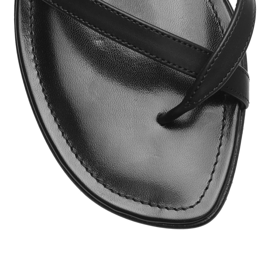 シューズ・サンダルその他 MANOLO BLAHNIK Woman Flat sandals Black 2241662 0015 Manolo Blahnik GAD flat sandals black & white polka dot sz