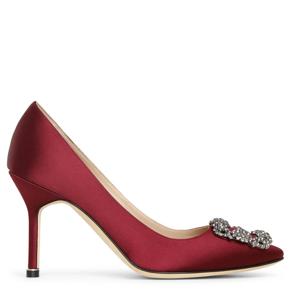 靴 MANOLO BLAHNIK GERONTIUS Manolo Blahnik Bicolor Satin Gerontius Pump 36.5 – THE CLOSET