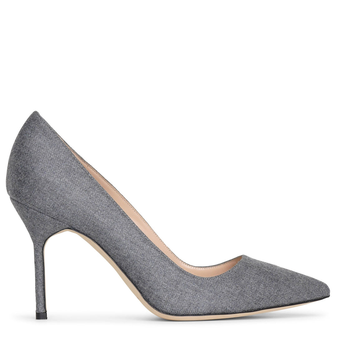 【未使用】Manolo Blahnik BB CRY 105サテングレー（36） Manolo Blahnik Pre-Loved Borlak pumps for Women - Grey in