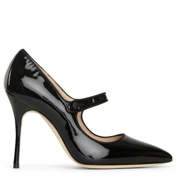 Manolo Blahnik | Camparinew 105 patent black pumps | Savannahs