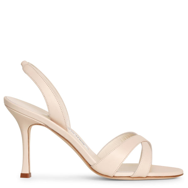 Manolo Blahnik | Callasli 90 off white sandals | Savannahs