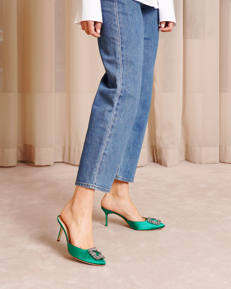 Blahnik Lurum Manolo Blahnik Shoes Green Blue Velvet Cost Of