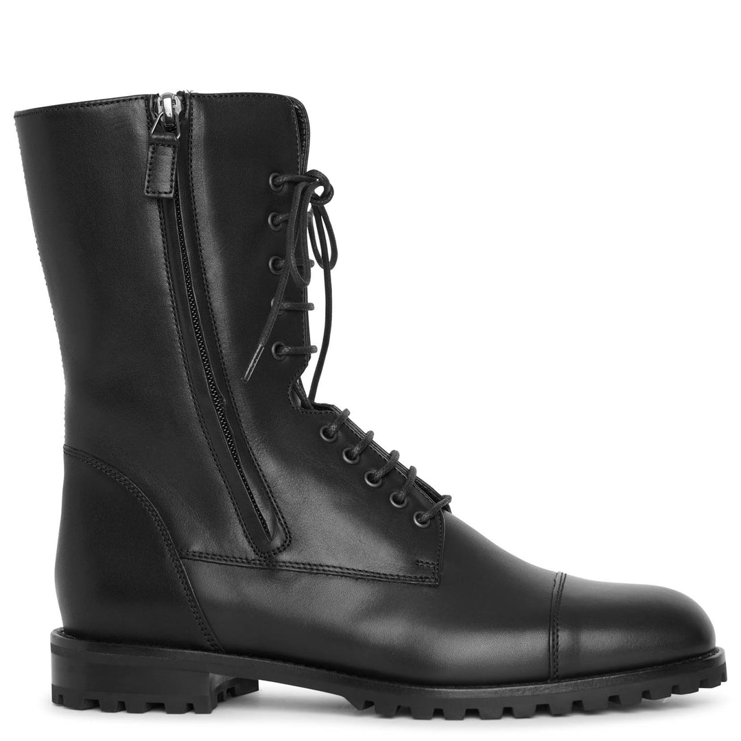 ブーツその他 Manolo Blahnik BOOTS (NESTANU3232562 BLCK) Manolo Blahnik | Lugata lace-up leather ankle boots | Savannahs