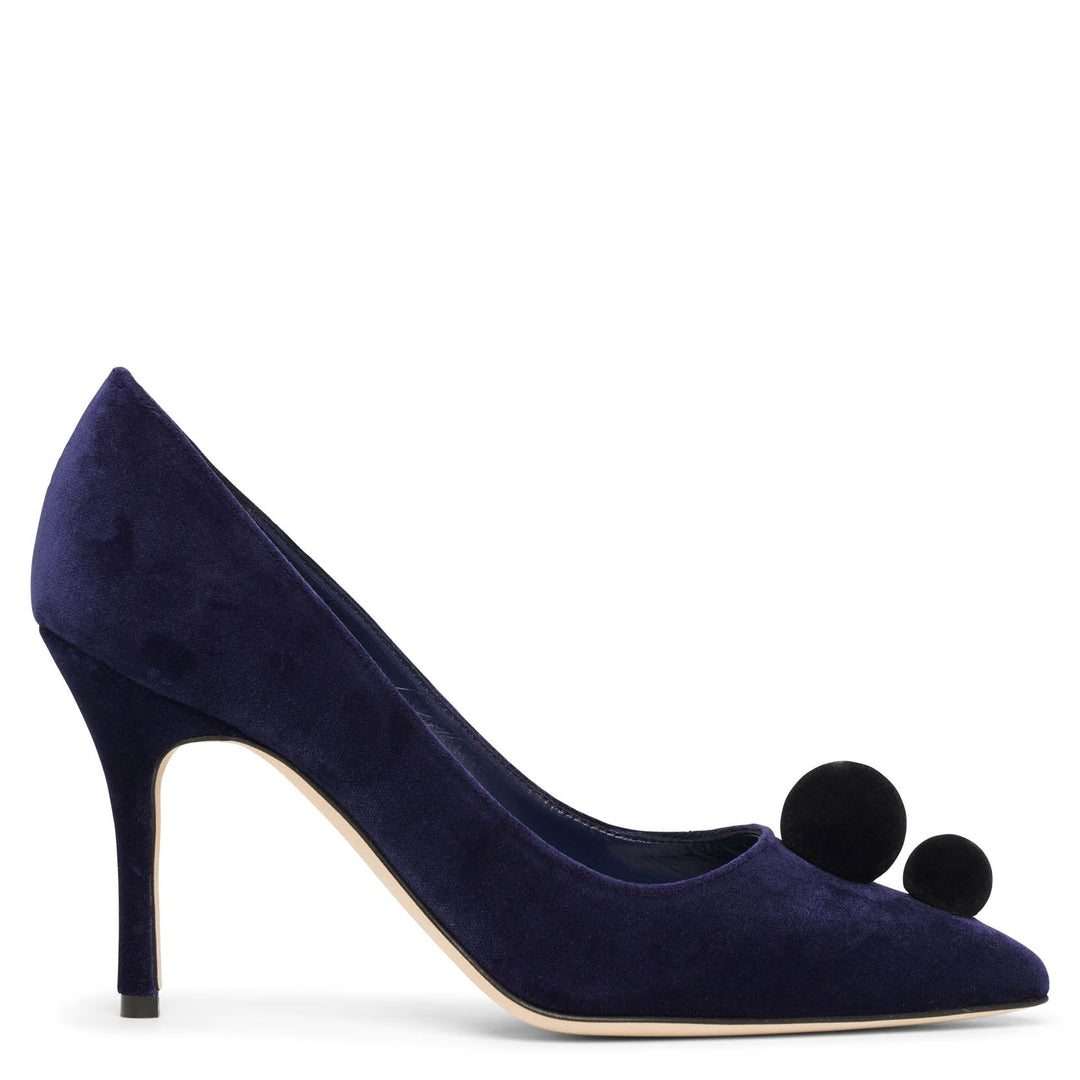 直営店 ‐Manolo Blahnik - SALE! PIERA 90mm ミュール Manolo Blahnik | Piera 90 navy velvet pumps | Savannahs