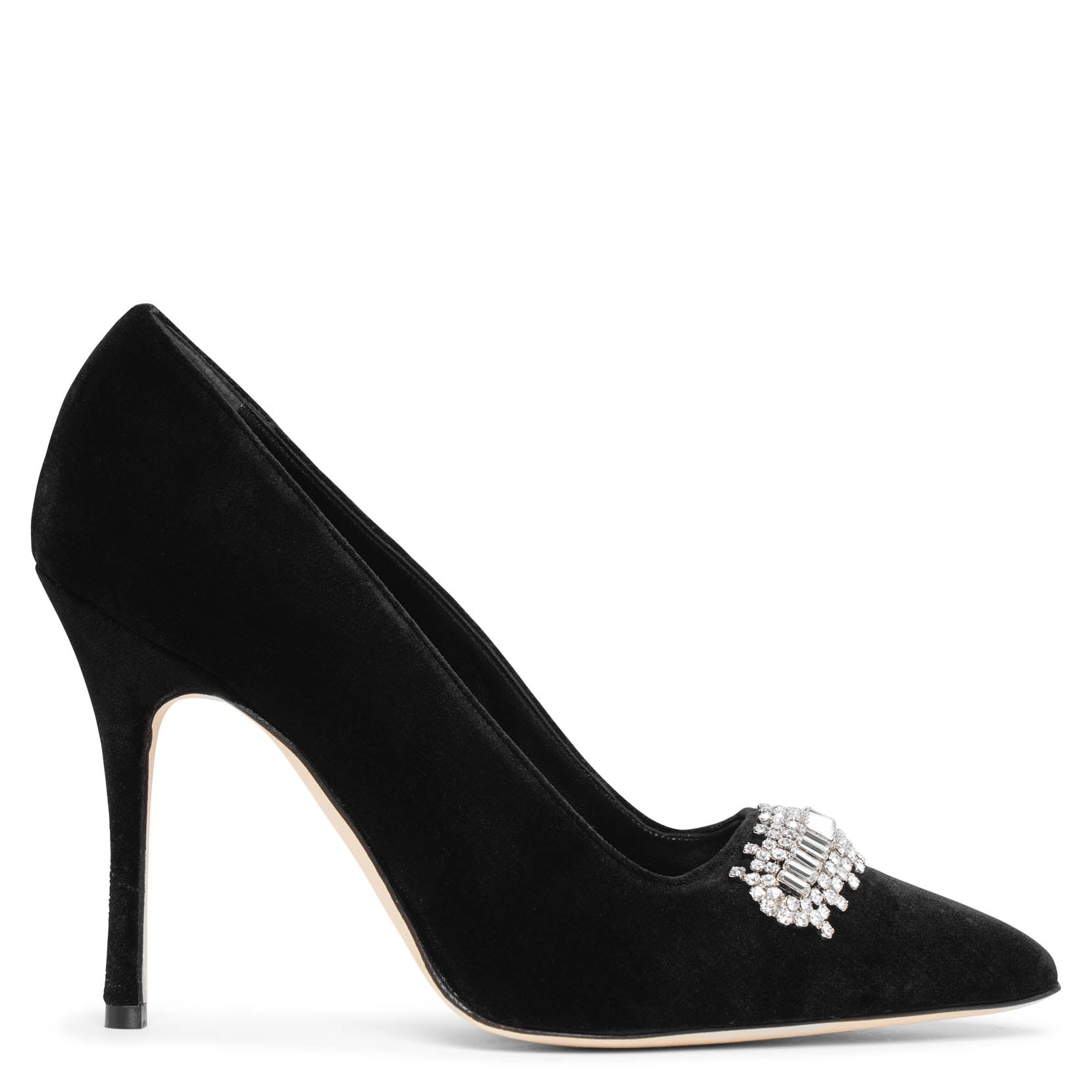 【Manolo Blahnik】 クリナストラ サンダル 105 Manolo Blahnik Manolo Blahnik 105mm crystal-embellished Leather Sandals