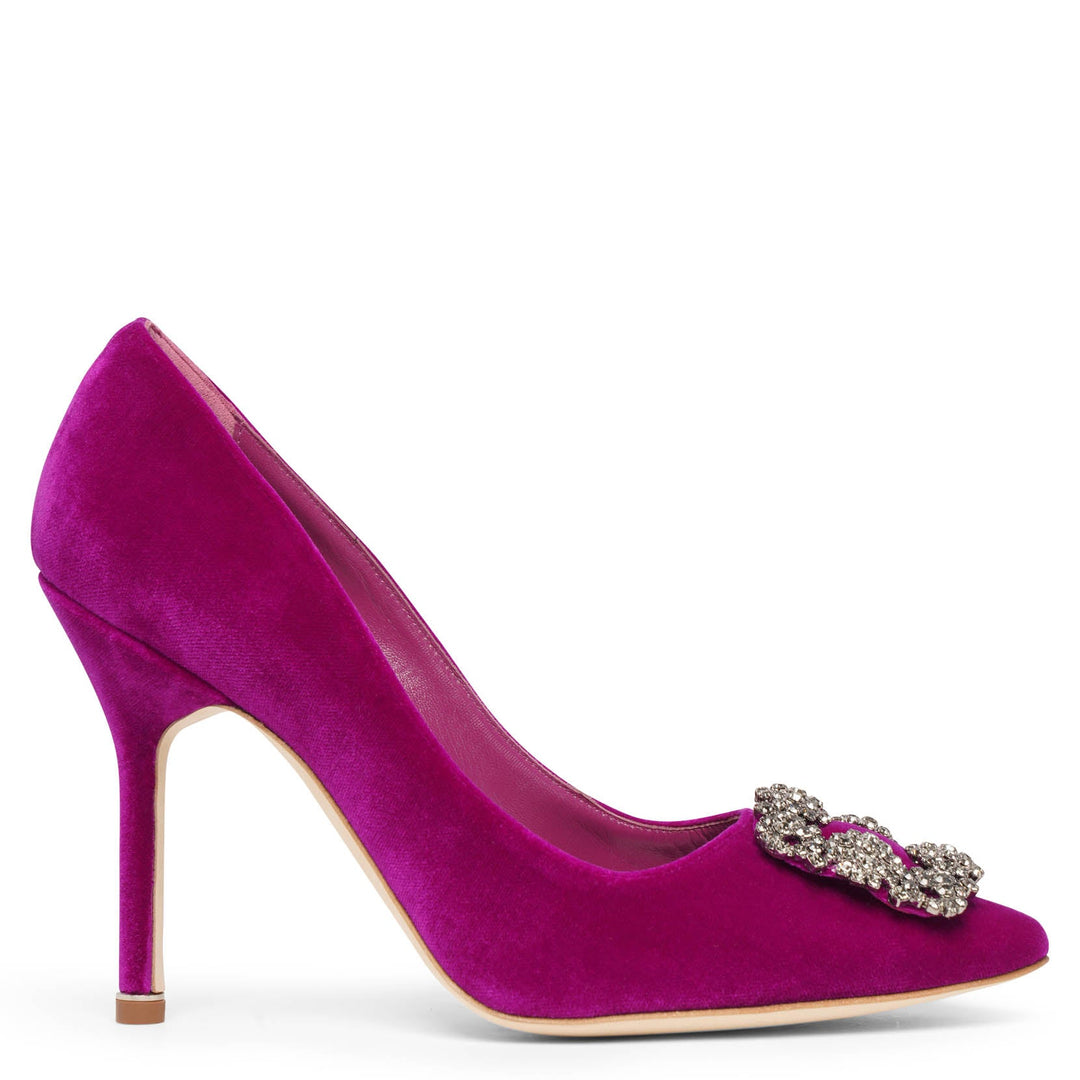 パンプス Manolo Blahnik Pluma Fabio Satin 105 Pump Purple Manolo Blahnik Pluma Fabio Satin 105 Pump Women Purple Size
