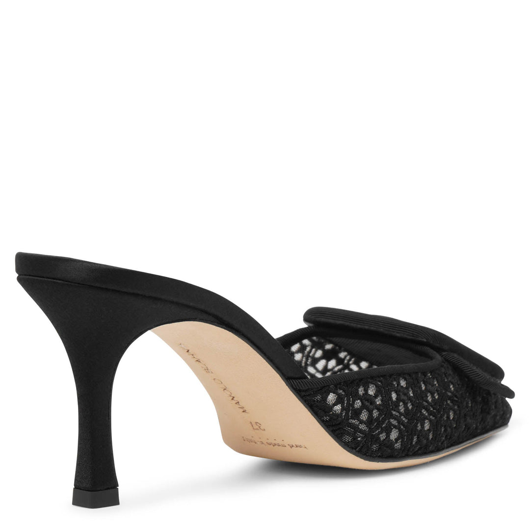 MANOLO BLAHNIK 【レースアップ】 MANOLO BLAHNIK / グリーンスエードレースアップサンダル