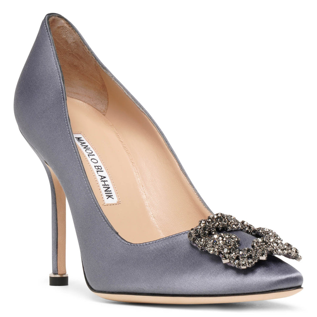 Hangisi 105mm Satin High-Heel Pumps