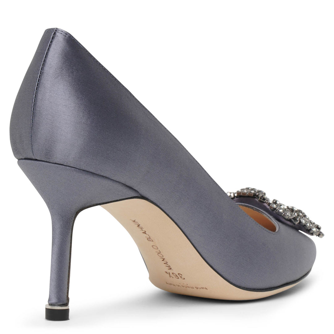 Manolo Blahnik | Hangisi 70 grey satin pumps | Savannahs Manolo Blahnik | Hangisi 70 grey satin pumps | Savannahs