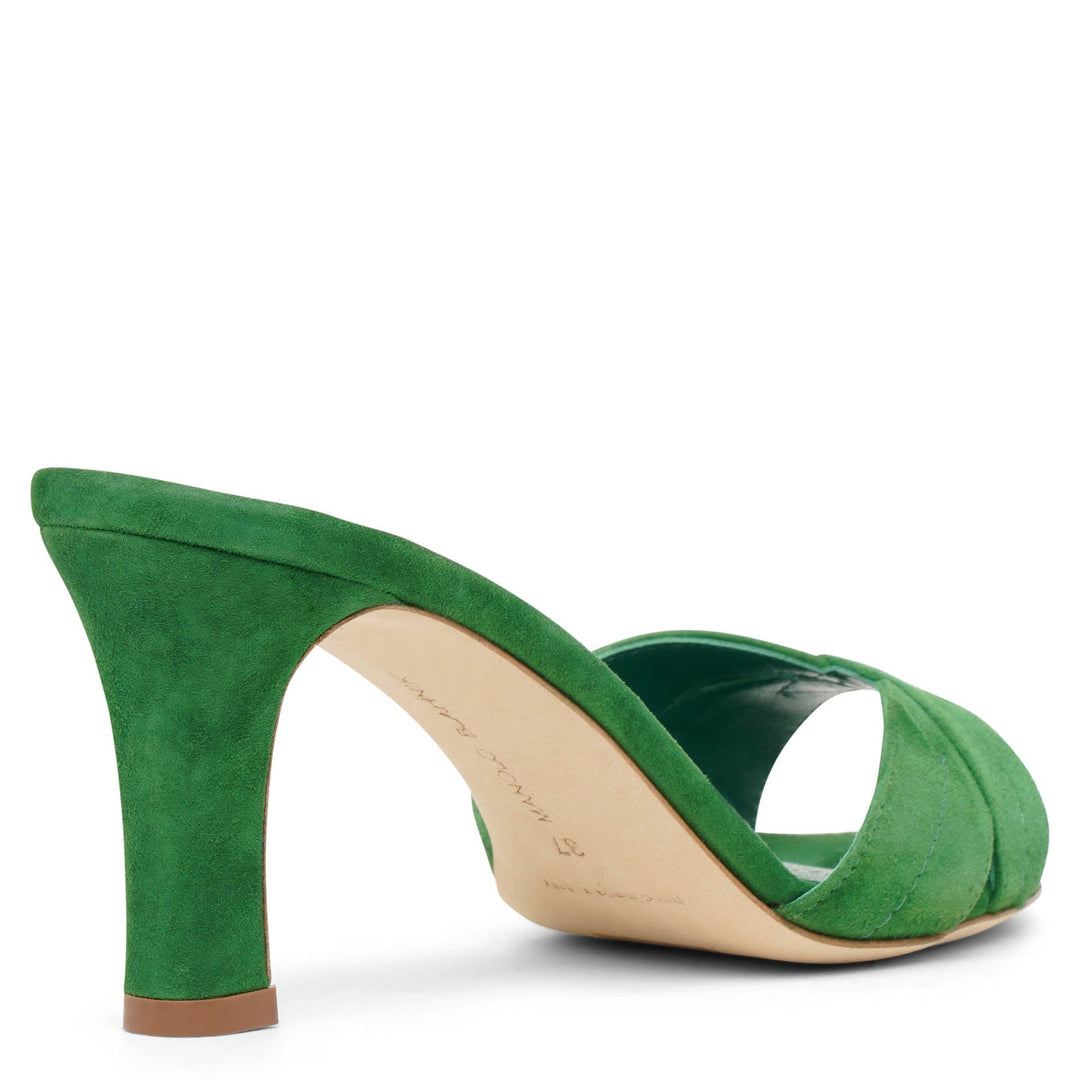 MANOLO BLAHNIK SIEMU ミュール 36 グリーン MANOLO BLAHNIK SIEMU ミュール 36 グリーン