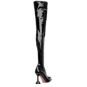 Begum latex over-the-knee boots