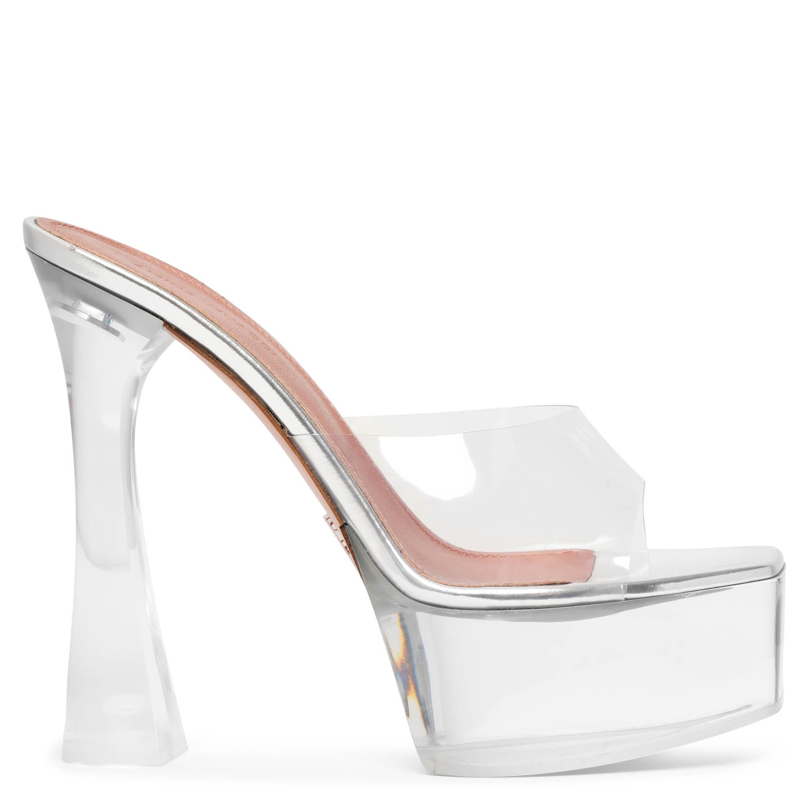 サンダル・ミュール AMINA MUADDI Transparent Pvc Bella Mules Amina Muaddi Clear pvc bella mules | The Fashion Square