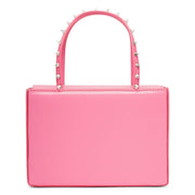 Julia pink leather tote bag