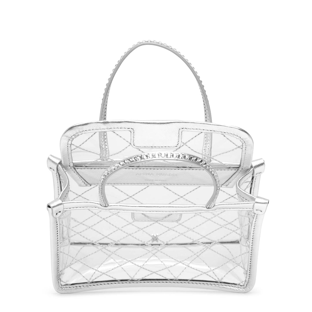 Amina Muaddi | Betty transparent PVC tote bag | Savannahs