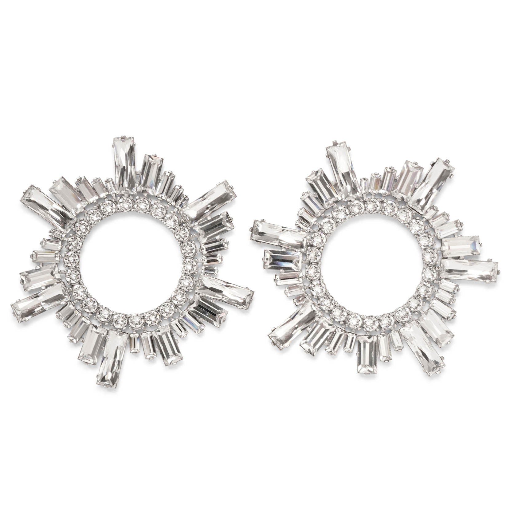 【Amina Muaddi】 Astraクリスタル-embellishedイヤリング Begum crystal-embellished earrings in blue - Amina Muaddi